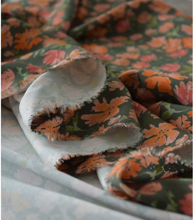 motif design textile fleuri aquarelle