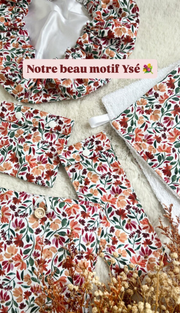 motif tissu couture aquarelle fleurs